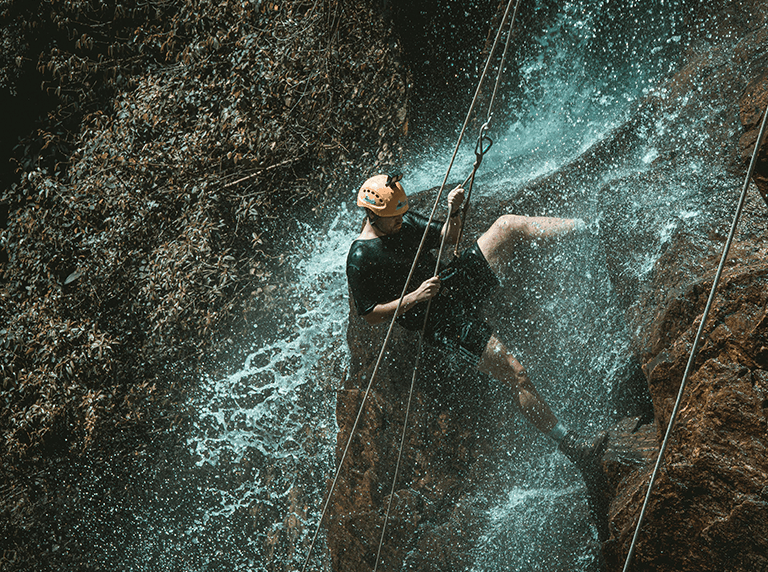 Adventure canyoning in Dandeli
